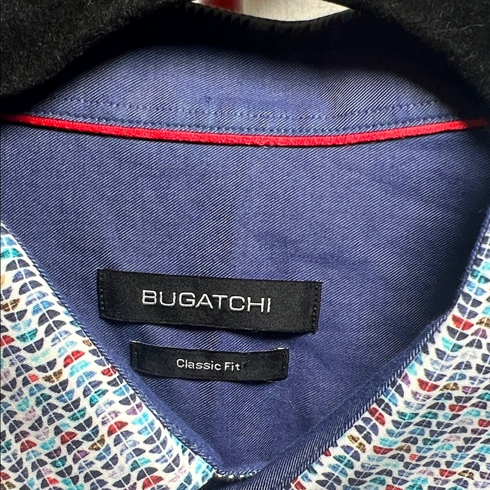 Bugatchi Multicolor Patterned Button Down Shirt - image 2